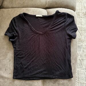 Black V-Neck T-Shirt